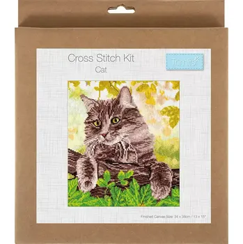 Vyšívací vzor Sada na vyšívání GCS135 Kočka (Counted cross stitch kit : Cat)