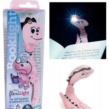 Obraz Lampička na čtení na baterie dinosaurus růžová