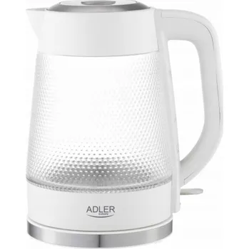 Rychlovarná konvice Adler Skleněná rychlovarná konvice | Objem 1,8 l | LED podsvícení