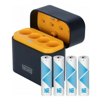 Článková baterie Varta Nabíječka Newell se 4 kanály pro Li-ion baterie + 4 x AA Li-ion baterie s kapacitou 2200 mAh