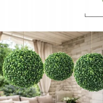 umělá květina Umělá rostlinná koule 33 cm – závěsná dekorace do domu i zahrady