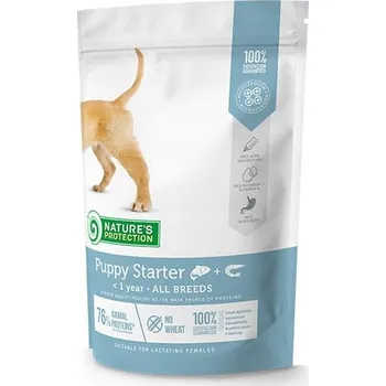 Krmivo pro psa Suché krmivo pro štěňata Nature's Protection Puppy Starter Losos & Krill 500g