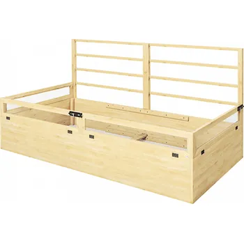 Vyvýšený záhon Vyvýšený záhon s podpěrou 183 x 98,5 x 95 cm | přírodní