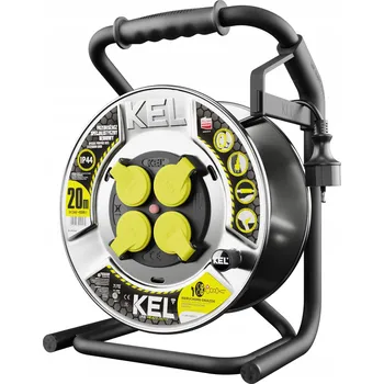 Napájecí kabel KEL PRODLUŽOVACÍ KABEL BUBNOVÝ 20 m IP44 3x1,5 mm2 3680 W