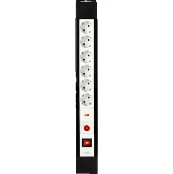 Počítačové příslušenství Nedis přepěťová ochrana, 6 zásuvek, 3m kabel
