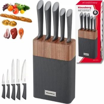 Kuchyňský nůž Klausberg Sada nožů KB-7979 z akácie