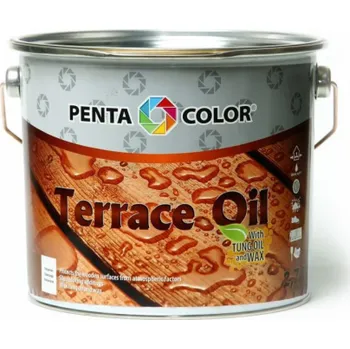 Olej na dřevo OLEJ NA TERASY S TUNGU "TERASOVÝ OLEJ" (BEZBAREVNÝ; 2,7 l)