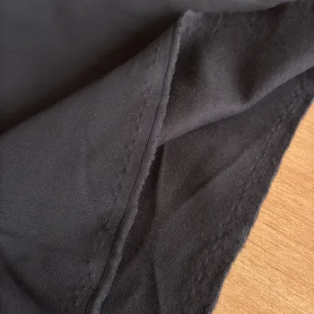 Vzorek - Počesaná teplákovina černá, bavlna