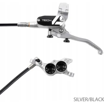 Brzda na kolo Hope Tech 4 E4 kotoučová brzda přední stříbrná černá