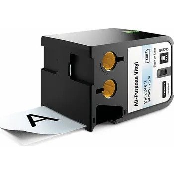 Počítač Dymo XTL permanentní vinylová páska (54 mm), černý tisk na průhledný podklad, délka 7 m, 1868745