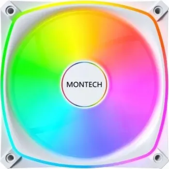 PC ventilátor Montech Ventilátor RX120 Pro ARGB PWM Reverzní bílý 120mm
