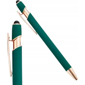PROPISKA KOVOVÝ INKOUST ČERNÝ TOUCH PEN SOFT TOUCH PRO OBRAZOVKY ZELENÁ MÓDA