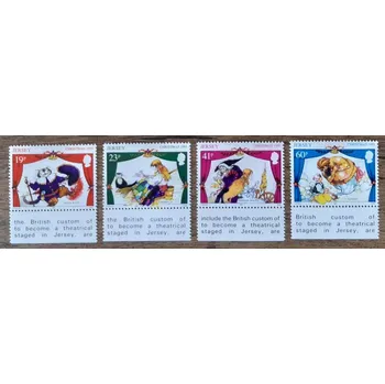 Poštovní známka JERSEY raz. 723/6 vánoční, pohádky, r. 1995
