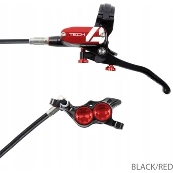 Brzda na kolo Hope Tech 4 E4 kotoučová brzda přední černá červená