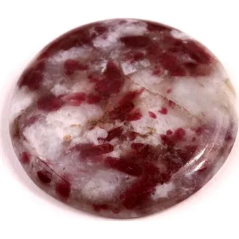 Přírodní kámen Kabošon Turmalín v Rubelitu č.8179 (28x5mm)