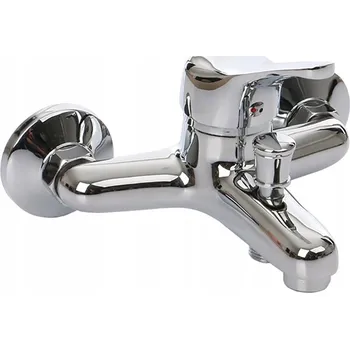 Vodovodní baterie Jednopáková nástěnná vanová a sprchová baterie Nergis elba stříbrná