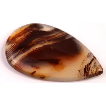 Přírodní kámen Kabošon Montana Agate č.8196 (34x20x4mm)