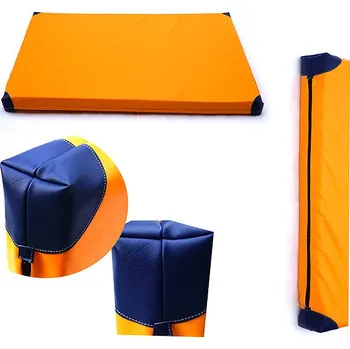 Žíněnka TopKing Profesionální gymnastická žíněnka pro sportovce 200 × 120 × 10 cm Oranžová/Granátová