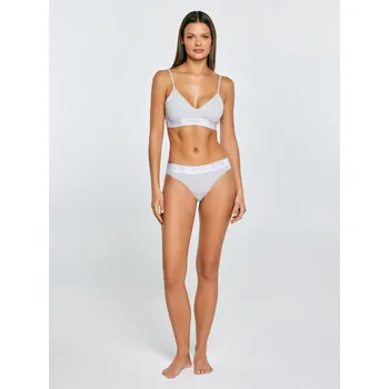 Dámské oblečení Big Star sportovní podprsenka šedá velikost S