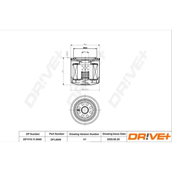 Olejový filtr Olejový filtr Dr!ve+ DP1110.11.0049