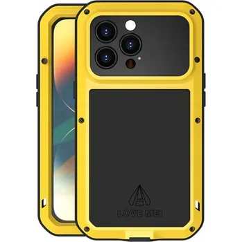 Pouzdro na mobilní telefon Zadní Kryt LOVE MEI pro Apple iPhone 14 Pro žlutý