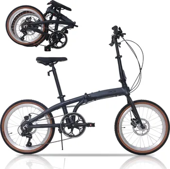 Skládací kolo RCB Skládací kolo 20" RCB GK4, hliníkový rám, 7 rychlostí, kotoučové brzdy ŠEDÁ 2025