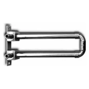 rozdělovač topení KAN-therm Mosazné koleno Push 18x2,5 200 mm s měděnou trubkou 15 mm s konzolou kombinované poniklované 9015.240