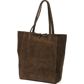 Kabelka Kabelka z broušené kůže Patrizia 419-013-05 tmavě hnědá