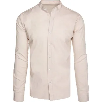 Pánská košile Pánská košile casual DX2650 Barva: Béžová, Velikost: 2XL