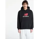 Mikina New Balance Athletics French Terry Logo Hoodie Black XXL
