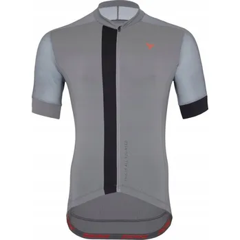 cyklistický dres Cyklistický dres na kolo SILVINI Carnio šedá / černá 3XL krátký rukáv