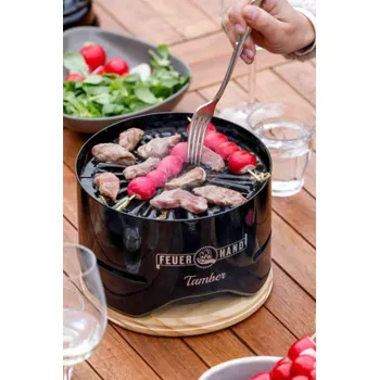 Zahradní gril Ambiance Stolní gril Feuerhand Tamber Jet Black