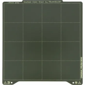 Počítač Prusa Pružinová ocelová deska se samolepicí PEI fólií - pro tiskárny Prusa Mini+ - hladká