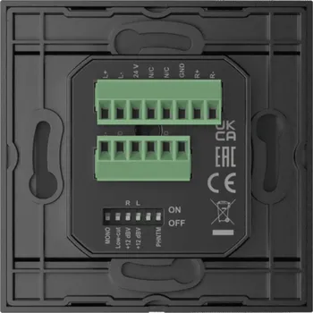 Mikrofon Audac Nástěnný modul ML WP210/B, XLR mikrofon + 3,5mm jack, černý