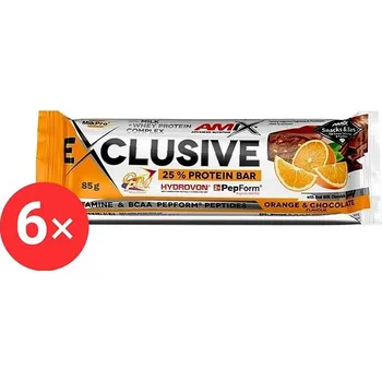 Amix Nutrition Exclusive Protein Bar, 6 x 85g, Orange-Chocolate