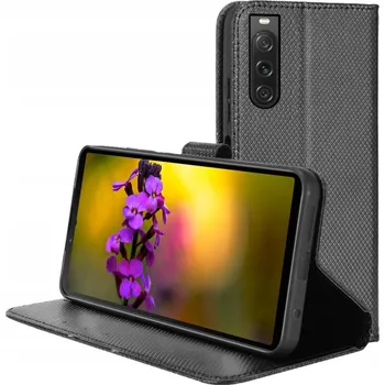 Pouzdro na mobilní telefon Flipové pouzdro RCBR pro Sony Xperia 10 V 5G DIAMOND WALLET černé