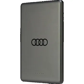 Powerbanka Audi Powerbanka Indukční powerbanka Audi 15W 5000mAh šedá/šedá Velké logo MagSafe AU-MWPB5000-GT/D1-GY