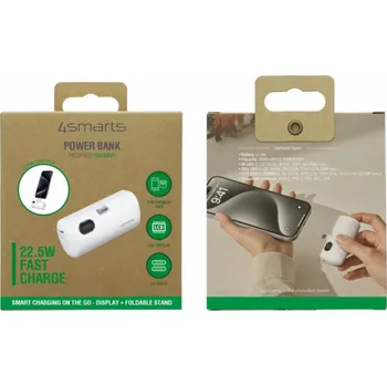 Powerbanka 4smarts Powerbanka Powerbank PicoFold 5000mAh 22,5W bílá