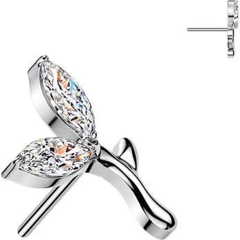 Piercing Šperky4U Ozdobná část k PUSH IN piercingu TITAN - TIT1677
