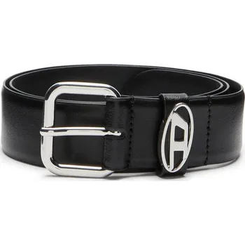 Módní doplněk OPASEK DIESEL OVAL D LOGO B-1DR OVAL D LOOP BLACK