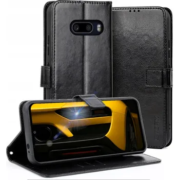 Pouzdro na mobilní telefon Flipové pouzdro Nanga pro LG G8x ThinQ, černé