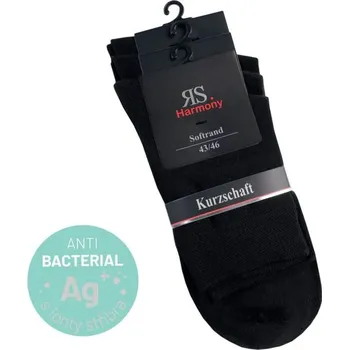 Dámské ponožky Zdravé ponožky unisex zkrácené jednobarevné ponožky s volným lemem a ionty stříbra mix1 43-46