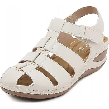 Dámské sandále FOGOIN Dámské sandály římské na klínku elegantní pohodlné velikost 41