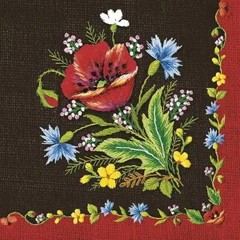 Papírový ubrousek Papírové dekorativní ubrousky Folk Maki 20 ks.