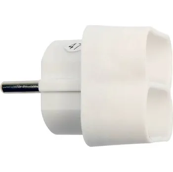 Elektrická zásuvka VOREL Rozbočovač, 2x plochá zásuvka, 72400