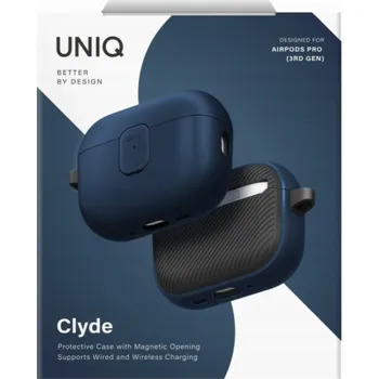 Příslušenství pro sluchátka Uniq Clyde - Pouzdro na AirPods Pro 3 modro/šedé