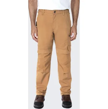 Pánská móda Carhartt Pracovní kalhoty Steel Rugged hnědé barvy