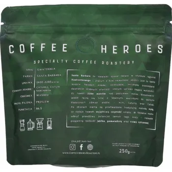 Káva Miga Coffee Coffee Heroes Guatemala Santa Barbara kávová zrna filtrovaná 250g