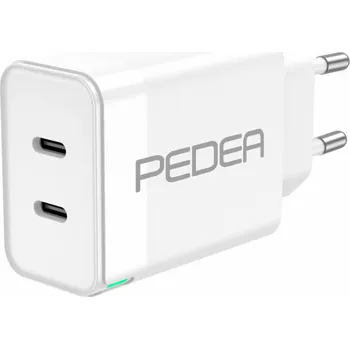 Pedea Schnellladegerät Dual PD 40 Watt USB Typ C/C, bílá
