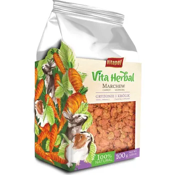 Krmivo pro hlodavce Zeleninová pochoutka Vitapol se sušenou mrkví 100 g pro hlodavce a králíky